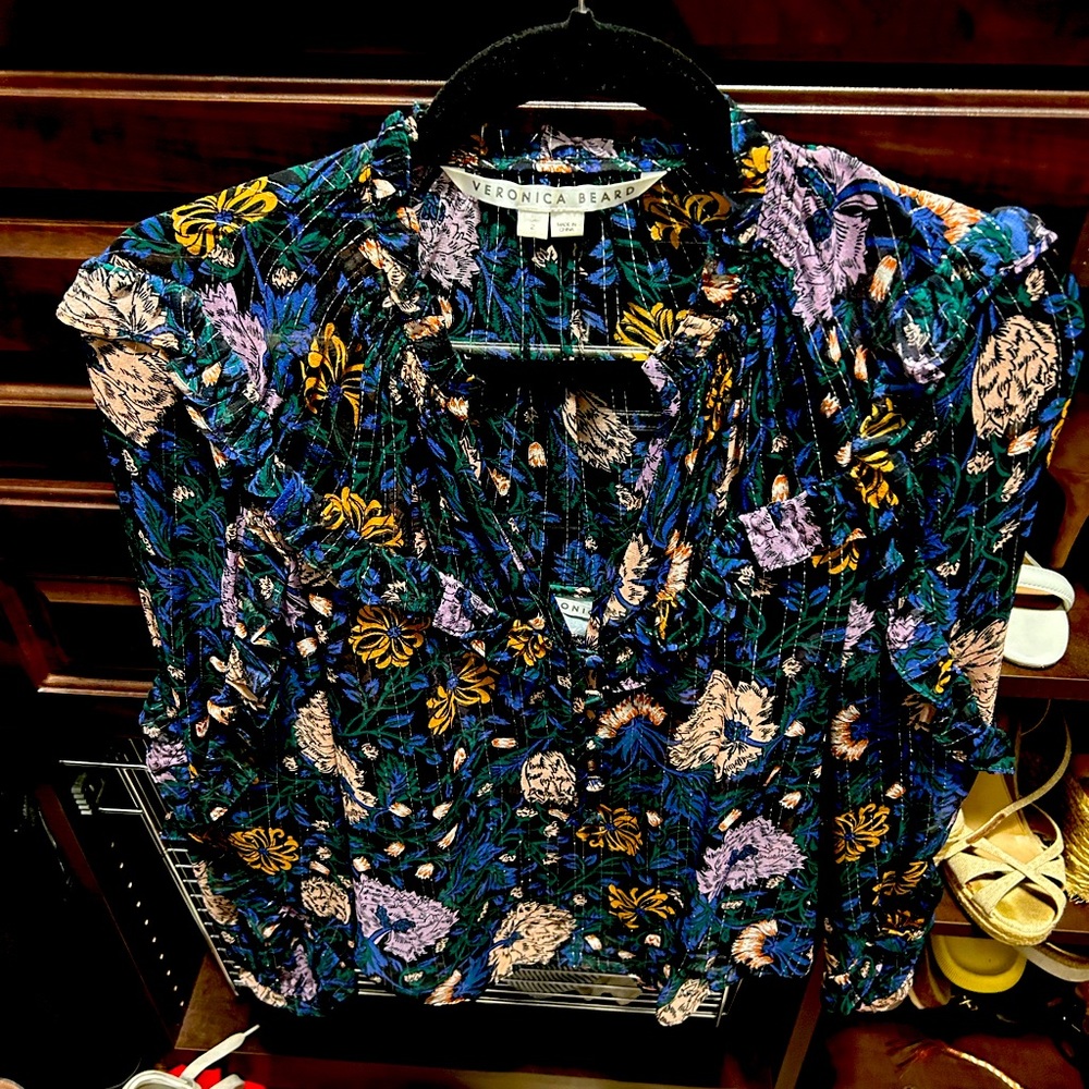 Veronica beard blouse w matching tank